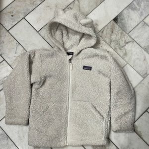 Kids 5T Patagonia fuzzy coat with bear ears on hood